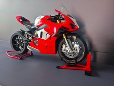 Modelo de motocicleta Ducati V4S 1:6 con encendido, juguete pulverizador de aleación de simulación, colección