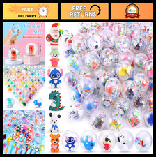 100 Pack Gumball Machine Capsules 45mm - Toy Surprise Balls for Vending