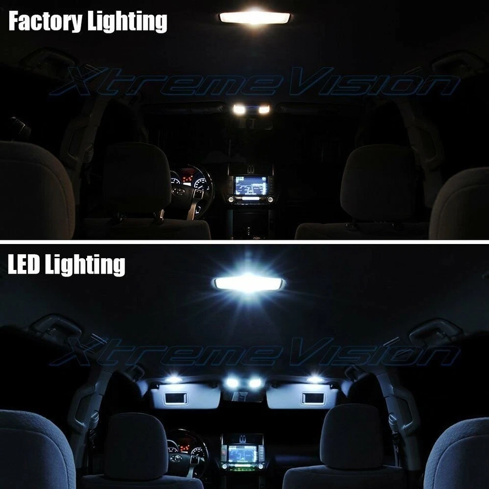 LED interior XtremeVision para Dodge Caliber 2007-2012 (6 piezas) blanco frío Foto 3 de 4