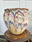 Large 11x10” Ozark Roadside Tourist Pottery, Multicolor Jardeniere Planter