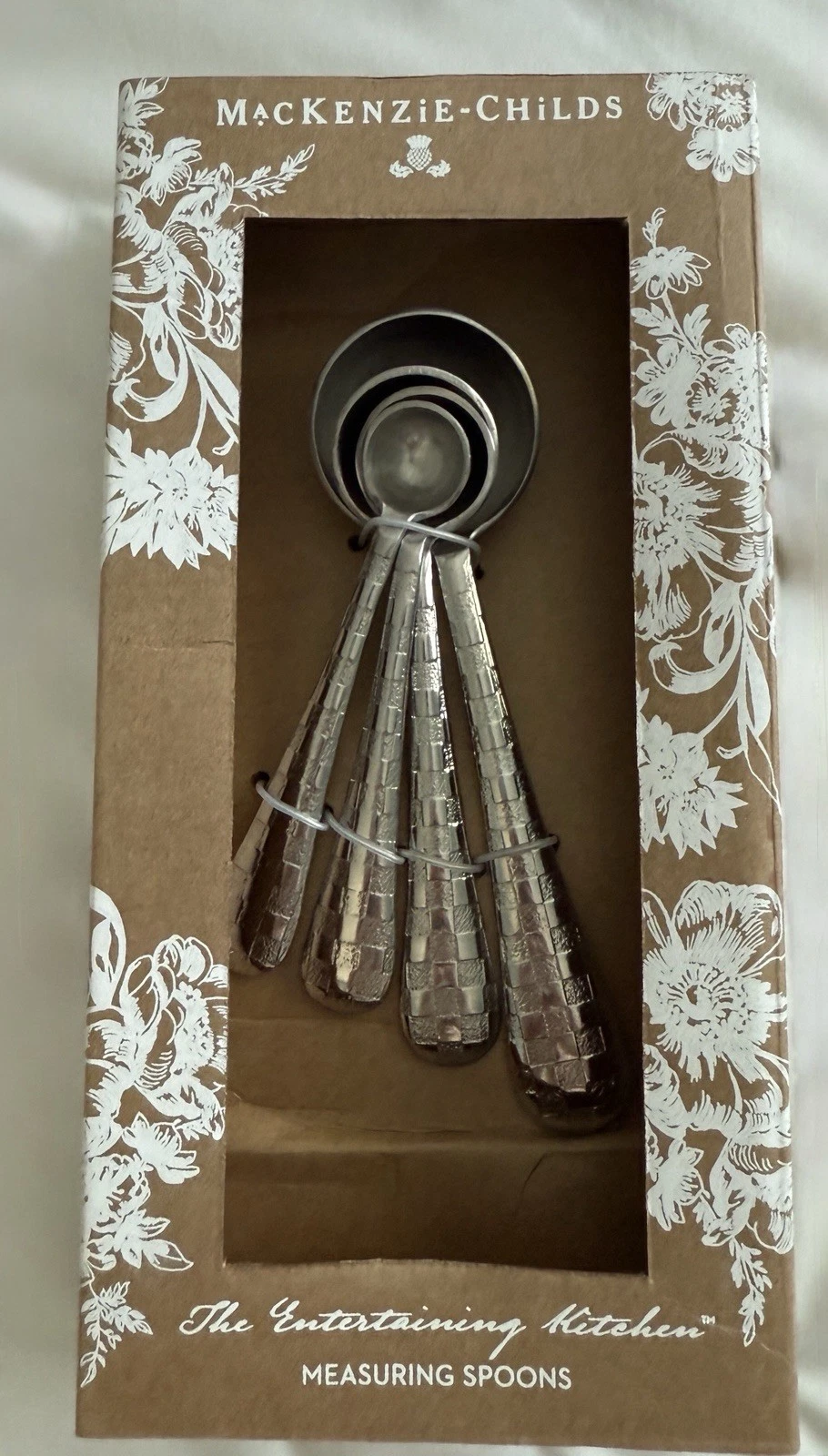 Mackenzie-Child’s Check Measuring Spoons. NIB