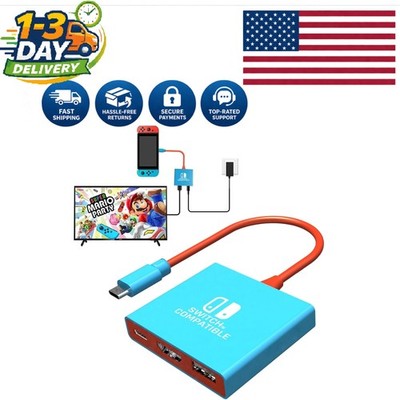 Nintendo Switch Dock Station - Portable 4K/60Hz HDMI Adapter for Steam Deck