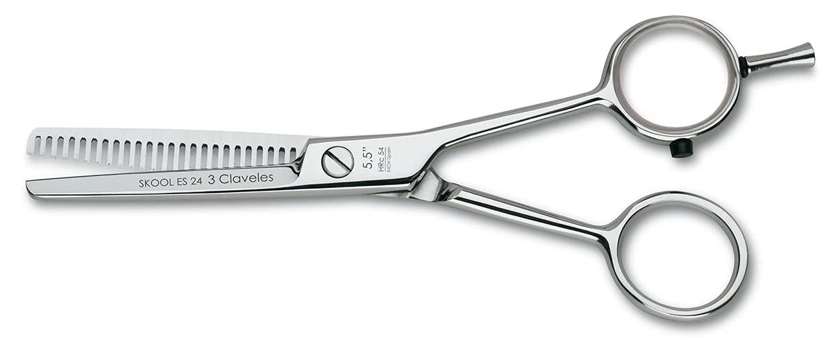 Ciseaux sculpteurs Skool Cranberry 5.5 pouces pour désépaissir les cheveux