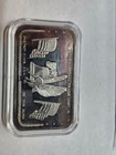 International Trade Unit Silver Art Bar 1 oz Vintage .999 Silver