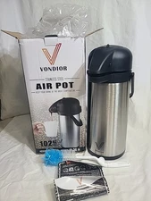 Coffee Carafe with Pump 102oz Airpot 12 Hours Large Carafe Hot Cocoa Dispenser
