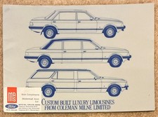 COLEMAN MILNE Ford Luxury Limousine Brochure c1990s Grosvenor Dorchester Minster