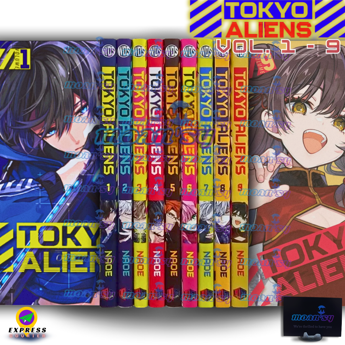 Tokyo Aliens Volume 1-9 Manga English Full Set Comic Books New by