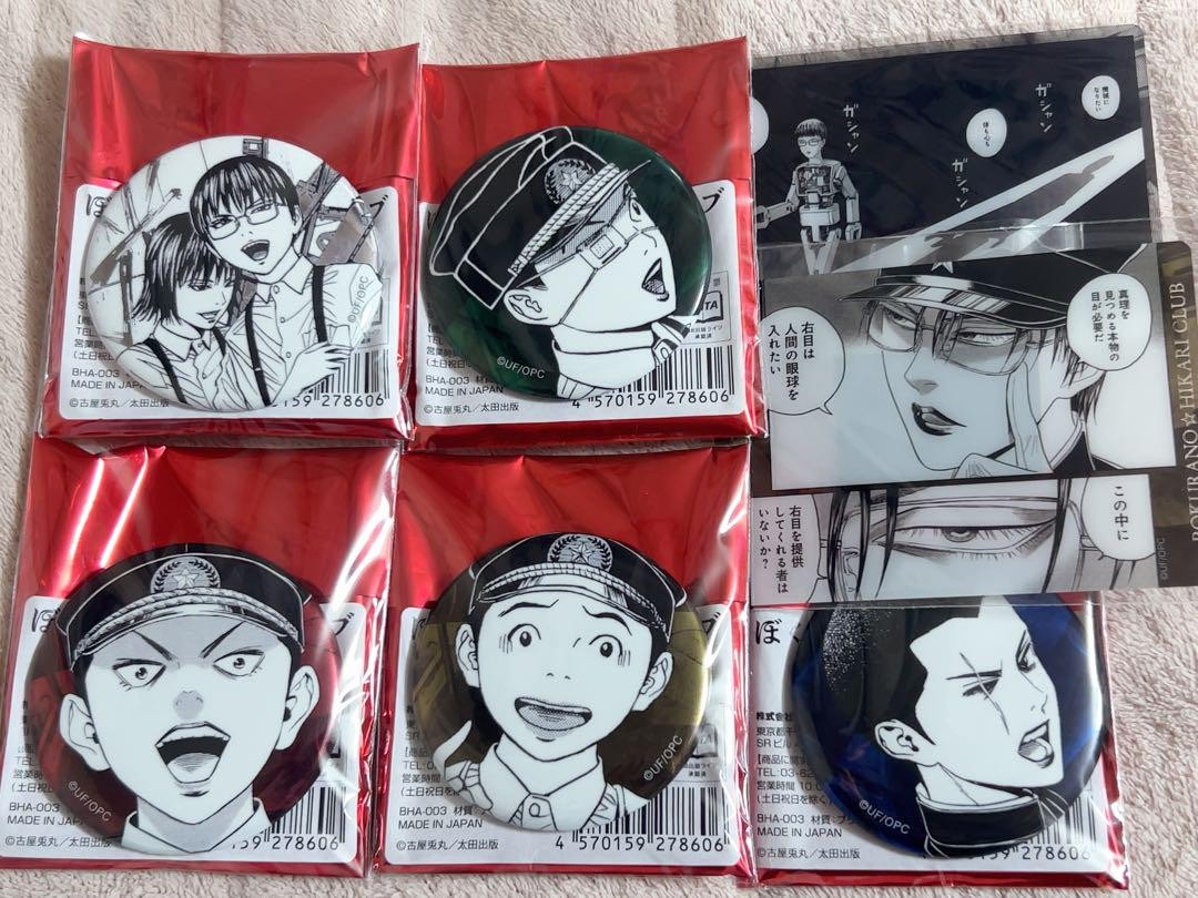 Lychee Light Club Pin Badge & Clear Card  Opened, Good Cond.  Rare