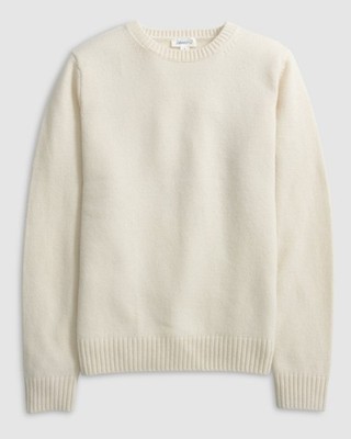 johnnie-O Cashmere Blend Crewneck Sweater Womens Vanilla EVERYDAY CASHMERE Size