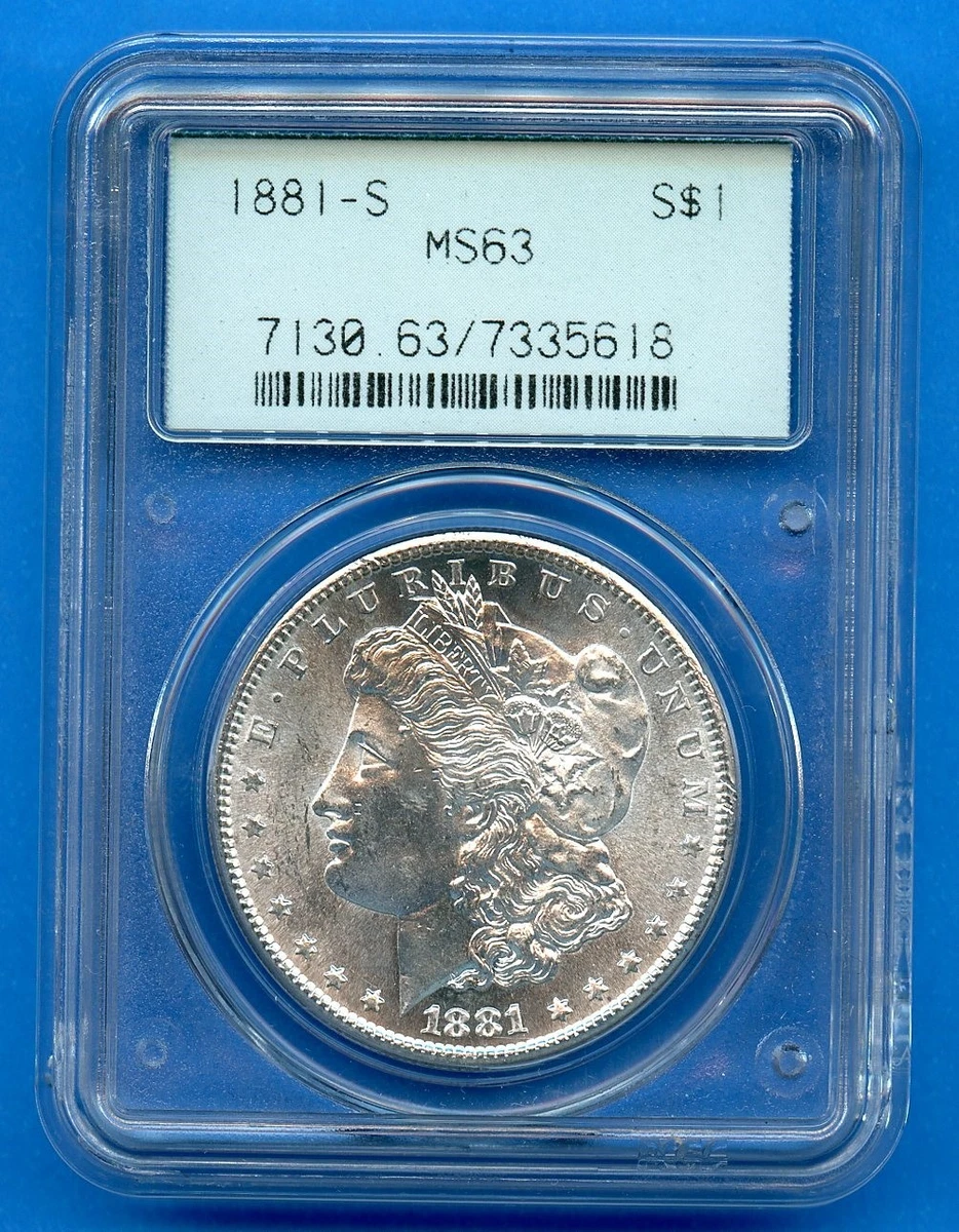 1881年 モルガン・ダラー $1 MS 63 MS 63 Graded 1881 Year Morgan US Dollars (1878-1921) for sale | eBay
