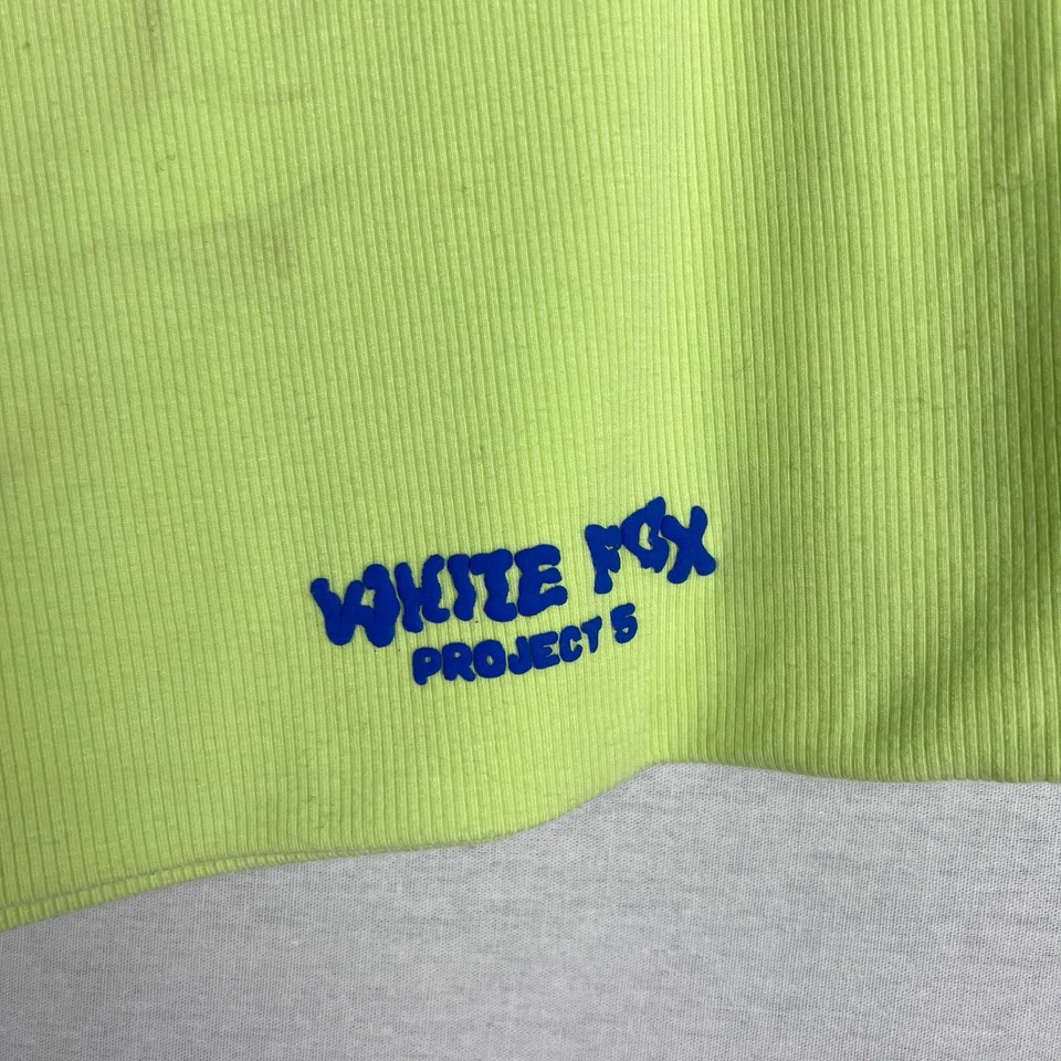 Pantalones Cortos de Motociclista Zorro Blanco Para Mujer Grandes Proyecto 5 Acanalados Verde Lima Logo Salón Acogedores Foto 3 de 4