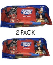 Justice League Baby Wipes 160Ct, DC Comics Superheroes Edition 2 PACK