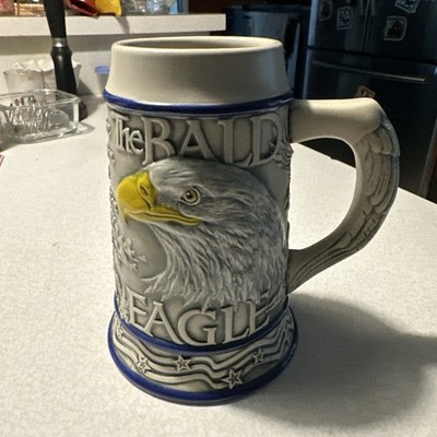 Avon Fine Collectables 6 inch Bald Eagle Beer Stein IN BOX!