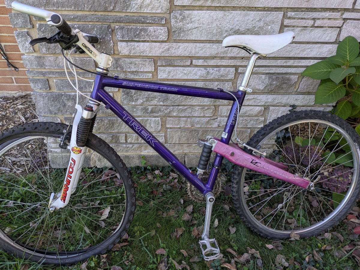 Vintage 90s TREK 9150 Aluminum Full Suspension MTB 19