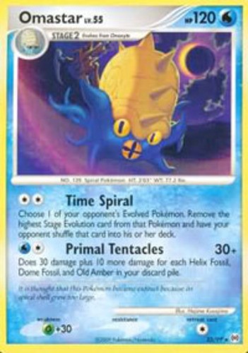 NM-Mint, English - 1 x Pokemon Omastar - 23/99 - Rare Arceus