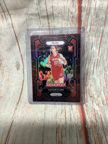 CAITLIN CLARK RC 2024 PRIZM MONOPOLY WNBA #65 RED CLASSIC ICON ROOKIE - Picture 4 of 5