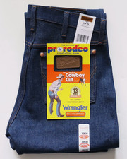 New Wrangler Cowboy Cut 13MWZ Original Fit Jeans Rigid Indigo Men's Sizes