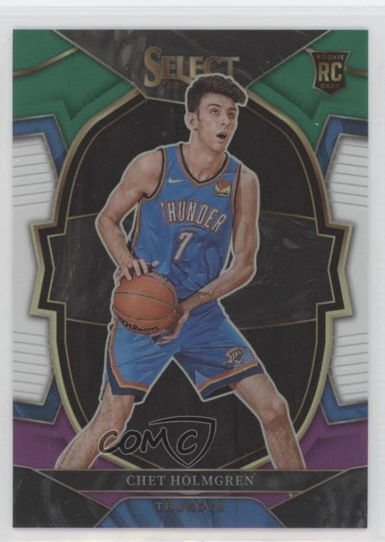 2022 Select Concourse Green White Purple Prizm Chet Holmgren #83 Rookie RC 1o8k