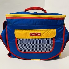 VTG Fisher Price 1999 Stow N Go Booster Seat Blue Plastic Kids Toddler Clean