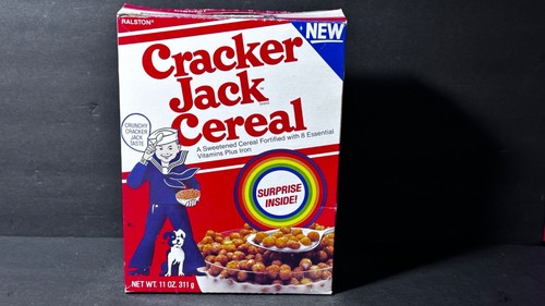 Ralston Cracker Jack Cereal Box from-1983