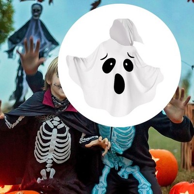 Halloween Ghost Costume Ghost Cloak Hooded Cape for Role Playing Masquerade