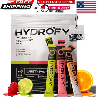 Hydrogen Water + Electrolytes Drink Mix - Variety Pack | H2 Hydration Packets...