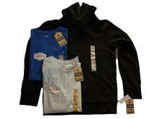 Urban Pipeline Boy's Black Hoodie And 2 Ultimate Long Sleeve Tees Size Medium