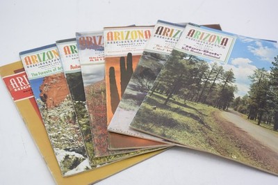 Lot of 7 Arizona Highways Magazine 1971 Vintage Southwest Art VTG