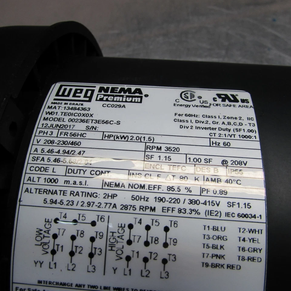 NEW! FLOWSERVE SMP-2000 ,3/4" x 1-1/4" ,S.S. CENTRIFICAL PUMP, w/ WEG 2-hp MOTOR - Image 4 of 4
