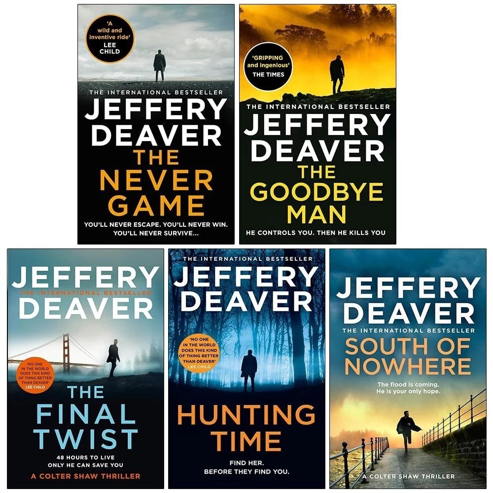 Colter Shaw Series 1-5 Books Collection Set By Jeffery Deaver  South of Nowhere