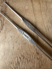 Lot Of 2 Vintage Hero Crochet Hooks Made In USA, Size 11 And 13
