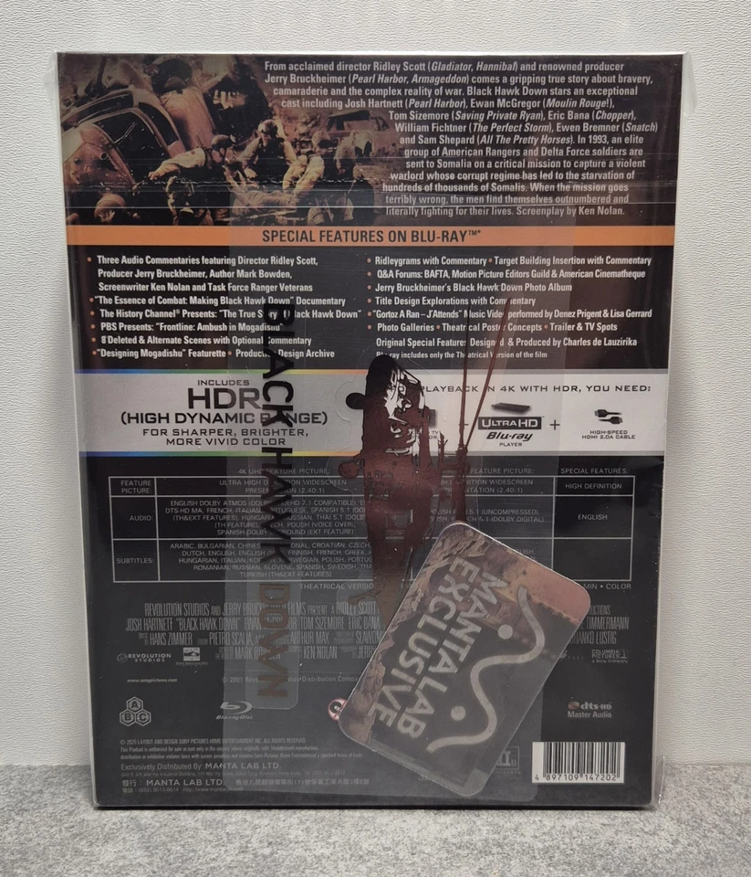Black Hawk Down 4K - Double Lenticular FullSlip MantaLab - NEU & OVP + Empty FS - Bild 3 von 4