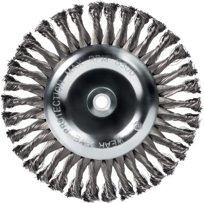 Mercer Industries 184020 - 8'' X 5/8'' X 1/2'', 5/8'' Knot Wire Wheel, .014 Carbo..