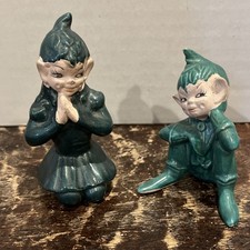 Amazing Superb Pair Of 1950 Green Gilner Pixi...