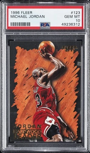 1996 FLEER #123 MICHAEL JORDAN PSA 10