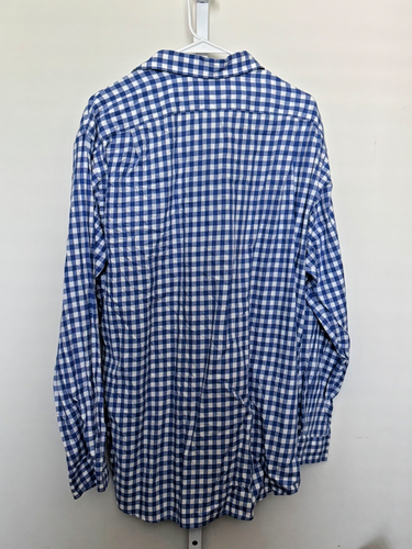 POLO RALPH LAUREN Lowell Sport Camicia con bottoni Blu Gingham Manica Lunga Uomo L - Foto 4 di 5