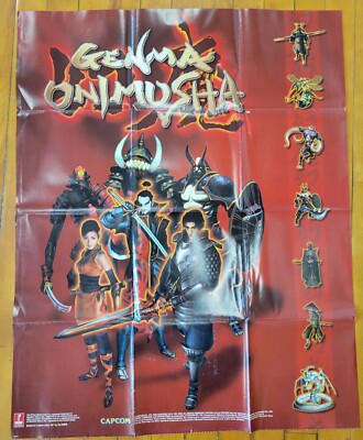 Genma Onimusha Vintage Poster  CAPCOM 
