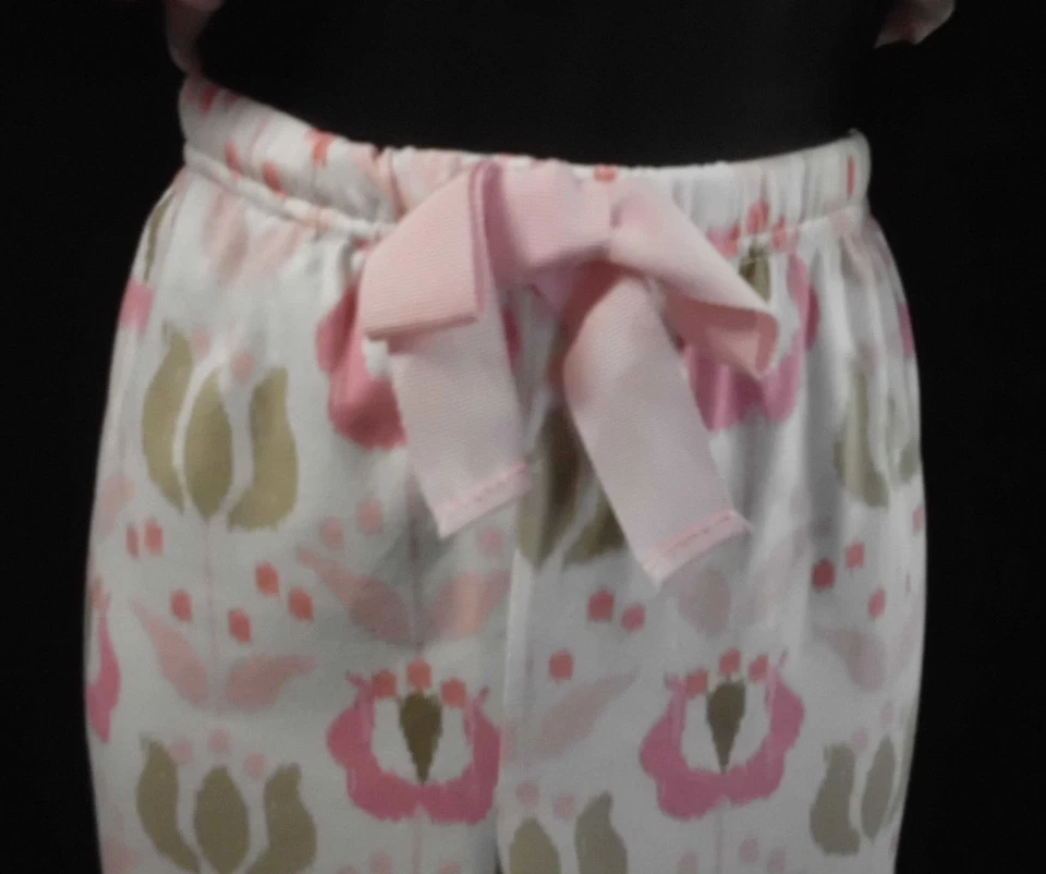 Dearfoams PJ's Talla S Nuevo con Etiquetas Rosa Multi Mezcla de Algodón Manga Corta Top y Pantalón Capri Foto 4 de 4