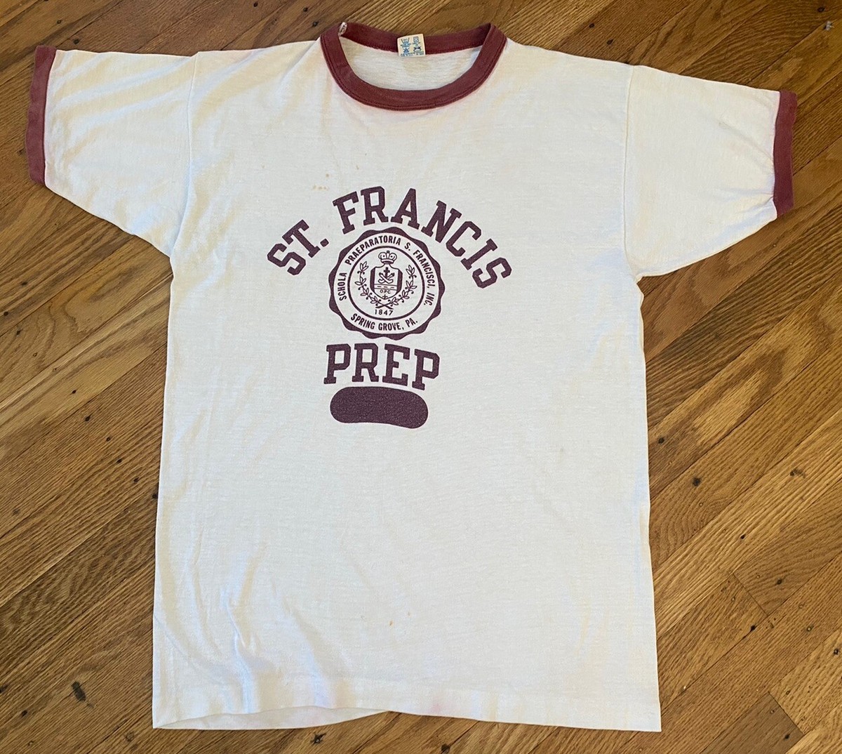Champion ST. JOHN'S PREP Tシャツ LARGE Champion ST. JOHN'S PREP Tシャツ LARGE