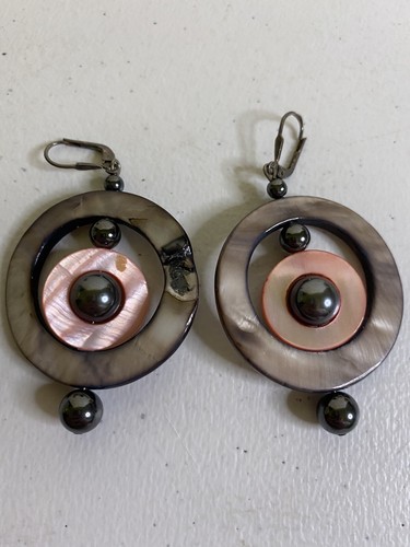 Sterling Silber Abalone Muschel Ohrringe - Bild 5 von 8