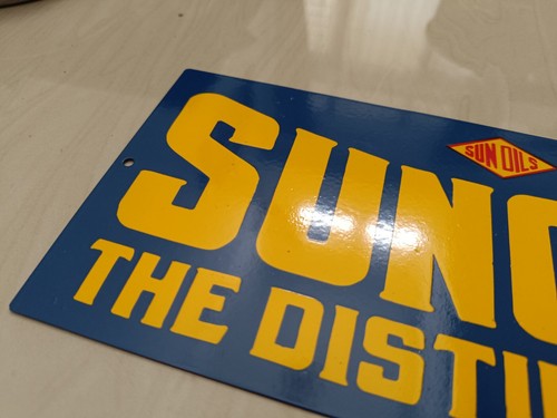 Vintage Design Sunoco Gas Pump advertising Workshop Store Sign no Porcelain - Picture 4 of 12