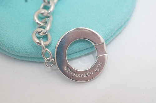 Tiffany & Co. Sterling Silver NEW YORK Toggle Bracelet 7.5" - Picture 3 of 5