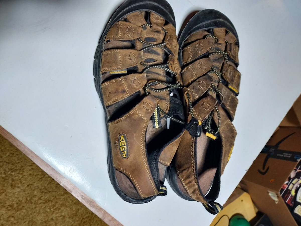 Keen Sandals Leather Waterproof Hiking Bison Brown 1001870  Men\'s 10.5 Newport KEEN Newport Waterproof Hiking Sandals Men main image 3