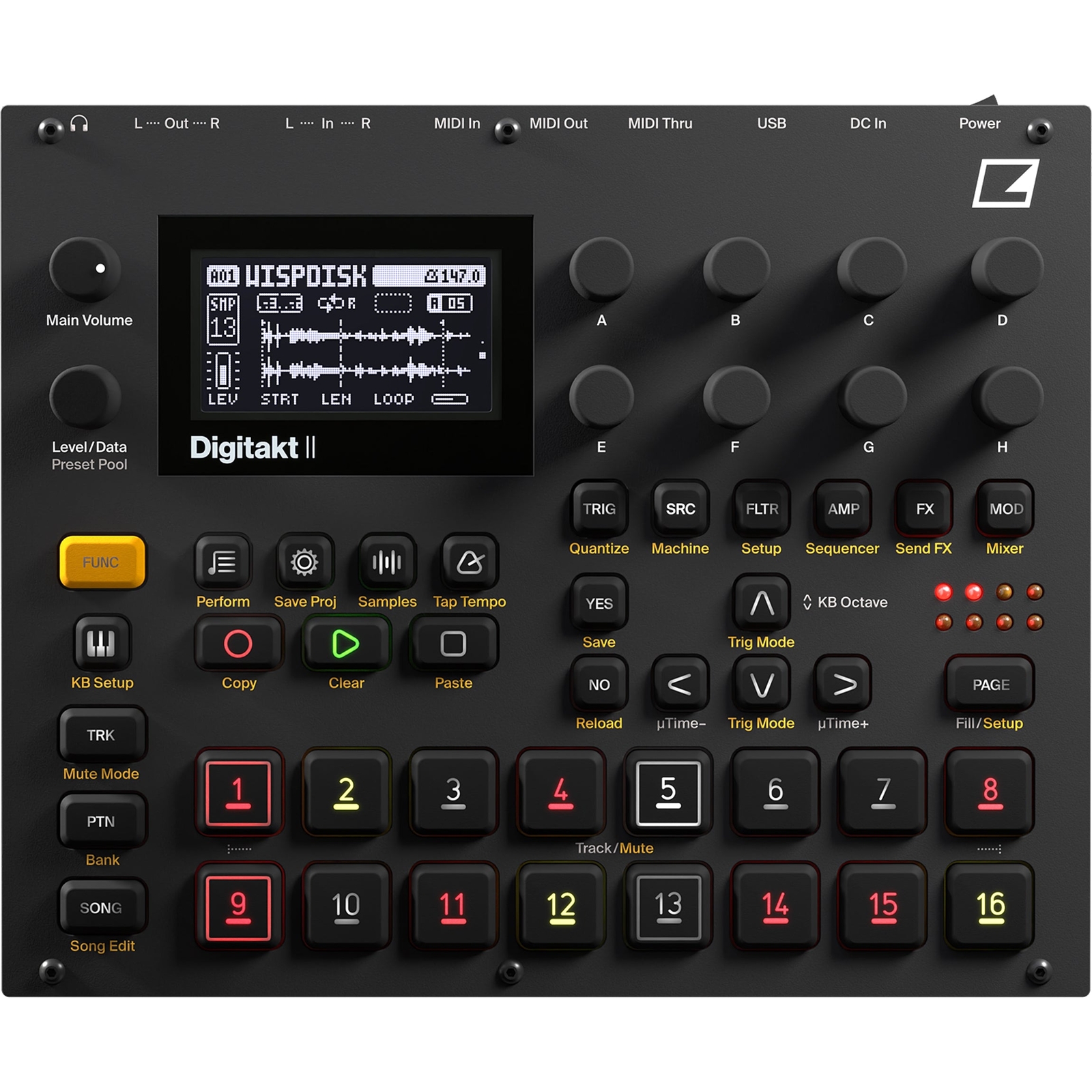 Барабанная машина для отбора проб Elektron Digitakt II 180090₽