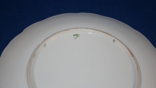 Antique Furstenberg Dogwood Plate Signed J Thurston Hand Painted Dogwood Blooms - Picture 4 of 10