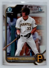 2022 Bowman Chrome Tres Gonzalez 1st Refractor #BDC-157 Pirates