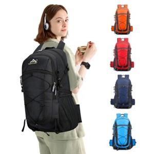 50l waterproof travel backpack Hiking Travel Camping Backpack with Rain Cover, 50L Blue / 13.2 x 22.2 x 9.72 inches