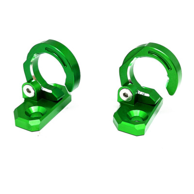 CNC Aluminum Rear Brake Hose Guide Clamp For KAWASAKI KX80 KX85 KX100 KX125 KX250 KX500 - Anodized