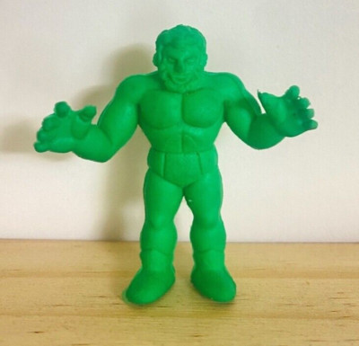 80's M.U.S.C.L.E. Men Kinterman Kinkeshi Kinnikuman Figure Eraser Green Japanese