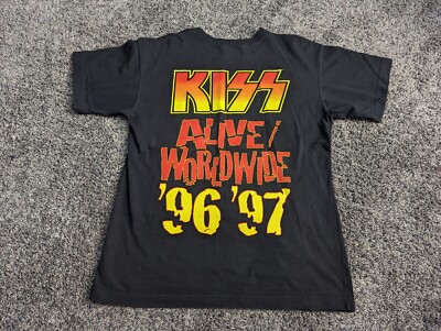 Vintage KISS 1996 Alive Worldwide Tour Band T Shirt Size L EUC | eBay
